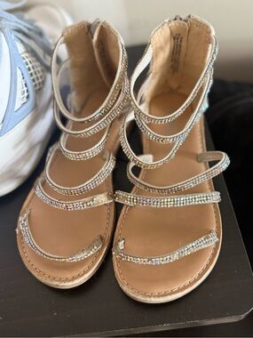 Dynasty Rhinestone Strappy Gladiator Sandals